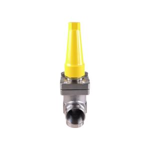 148B6483 Danfoss Hand expansion valve (stainless steel) type REG-SA SS 25, angle, 1 ANSI Sch 40 Butt Weld cone A