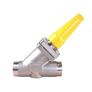 148B6485 Danfoss Hand expansion valve (stainless steel) type REG-SA SS 25, globe, 1 ANSI Sch 40 Butt Weld cone A
