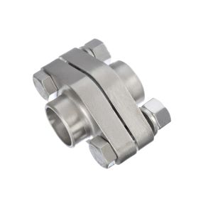 O2PT-1X3/4F Henry Flange Union, Female Pipe Thread - Oval 2 Bolt Flanges 3/4