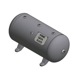 A10025-300 Samuel Horizontal Air Receiver | 20 Gallons | 300 PSI-Powder-None-Black