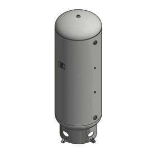 A10041 Samuel Vertical Air Receiver | 30 Gallons | 200 PSI-Powder-Powder-Black | Tank Kit with Drain - Gauge, SRV, Ball Valve, Drain