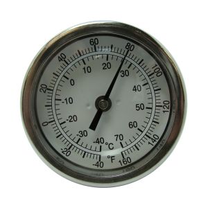 B3B6-BB PIC Bi-Metal Thermometer 3"  Dial, 6"  Stem, -40-160 °F