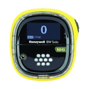 Front view of Honeywell BW Solo ammonia detector.