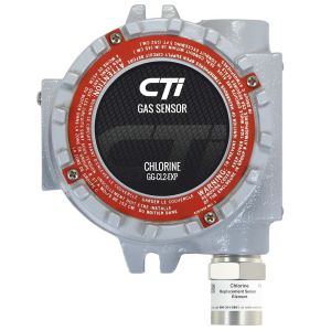 GG-CL2-5-EXP CTI Gas Sensor Chlorine 0-5 PPM Explosion Proof Enclosure
