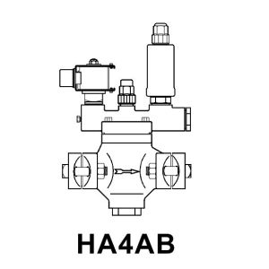 HA4ABK Hansen Reseating Pressure Regulators - Diagram image of HA4AB