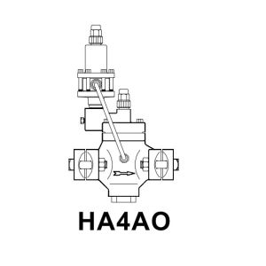 HA4AOZ Hansen Outlet Pressure Regulators - Diagram image of HA4AL