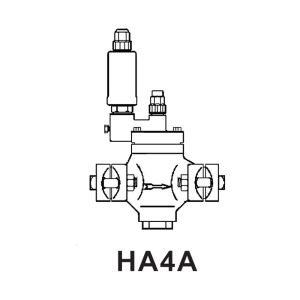 HA4WD-ACT Hansen Dual Pressure Regulator - Diagram Image of HA4W