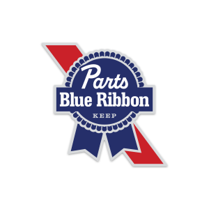 Parts Blue Ribbon Decal