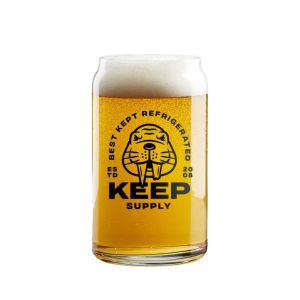 Keep Supply Beer Can Glass 