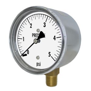 LP1-254-10-WC PIC Gauges Low Pressure Gauge, 2-1/2