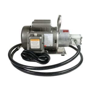 Nordic Pump Electric Oil Transfer Pump with included vinyl hose.