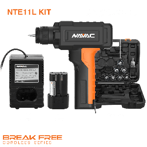 NTE11L Kit Includes 
NAVAC NTE11L BreakFree Power Tube Expander
Quick Connect Expander Heads (3/8