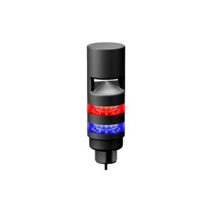 REM-1L=RED,FLASH-2L=BLUE,FLASH-SW Cool Air Inc. Remote Alarm Strobe and Horn, Red and Blue LEDs, Flashing, 24 VDC, 99 dB Horn, Silence/Test Toggle Switch