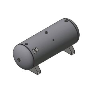 A10027 Samuel Horizontal Air Receiver | 30 Gallons | 200 PSI-Powder-None-Black | Tank Kit with Drain - Gauge, SRV, Ball Valve, Drain