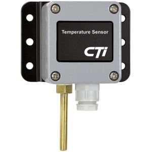 TEMP SENSOR TS2 CTI Temperature Sensor -60 To +160 Deg F 2-wire Transmitter with RTD Probe 4/20 mA Output In Ip65 Al