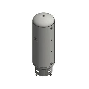 A10056X Samuel Vertical Air Receiver | 400 Gallons | 200 PSI-Enamel-Epoxy-White | Tank Kit with Drain - Gauge, SRV, Ball Valve, Drain
