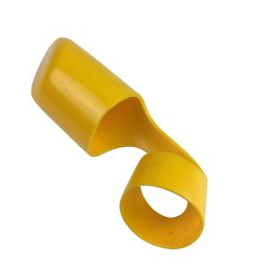 Image of yellow WeatherCap ZWCL with Lanyard.
